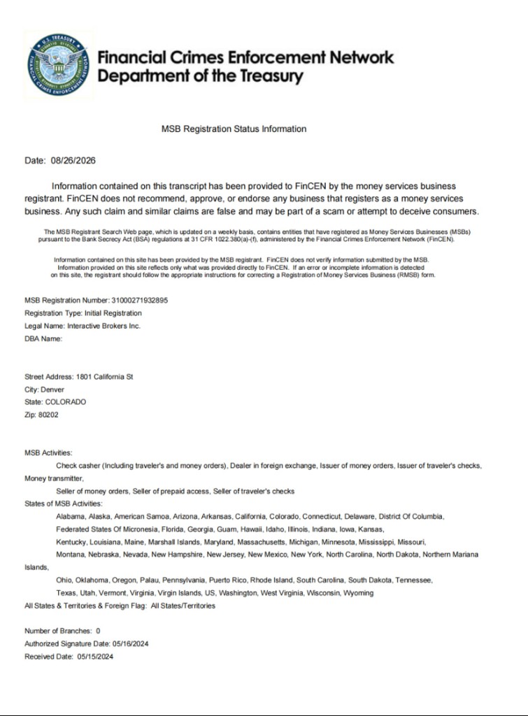 FinCEN MSB Registration